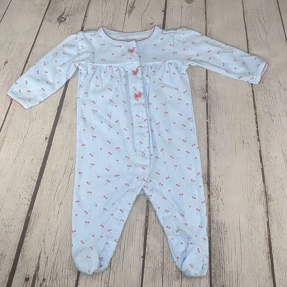 Carter's 6 months baby girl 3 warm pajamas - Picture 8 of 16